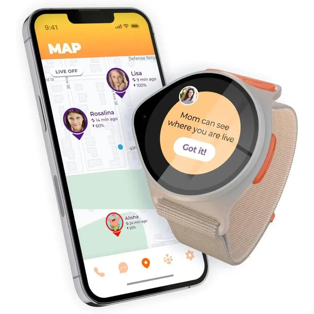 Nick Watch Kids Smart Watch GPS Tracker, Video Calling, SOS, Parental Controls